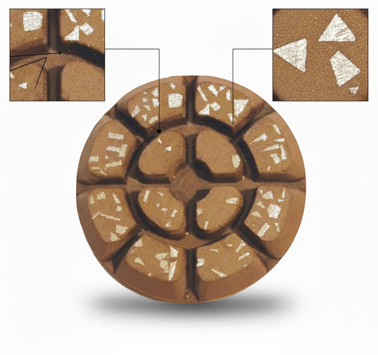 3" (76mm) The Lynx Hybrid Pad: Wet-Use Diamond Grinding | Polishing Tool