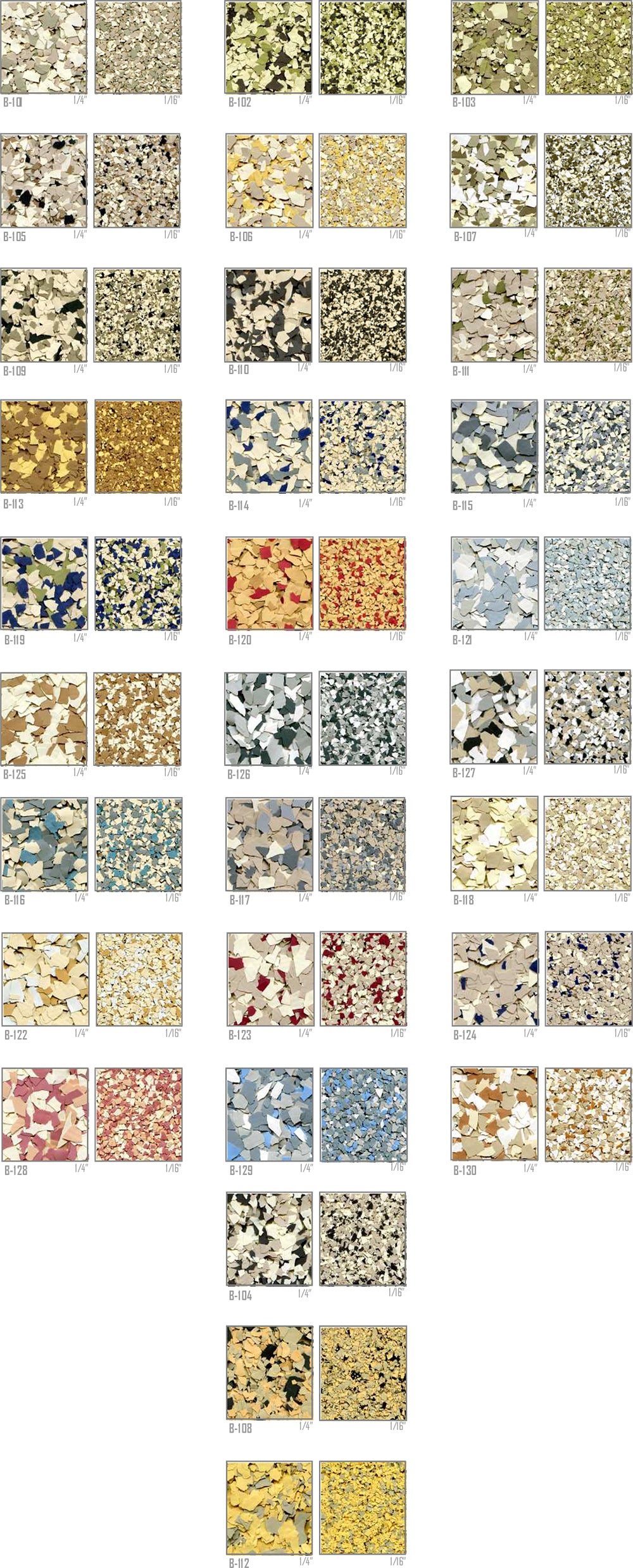 Earth Tones ColorFlakes™ - 25lbs (11.34kg) Box