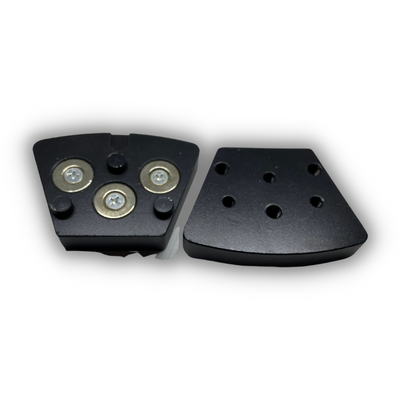 RF Mag Adapter Series: Threaded Trapezoid Magnetic Plate