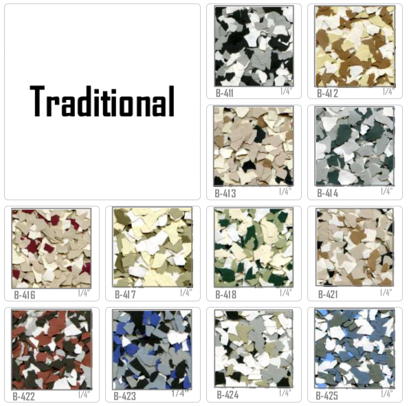 Traditional ColorFlakes™ - 25lbs (11.34kg) Box – US Abrasives Traditional ColorFlakes™ - 25lbs (11.34kg) Box – US Abrasives