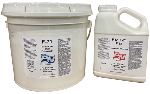 F-71 Medium Speed Clear Polyaspartic