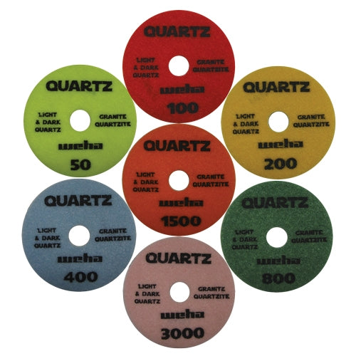 Weha Quartz 4 inch polishing pad grit range