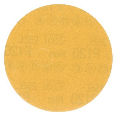 3M™ Hookit™ 5" (125mm) Gold Disc (Floor Sanding Disc) 50pc/Box