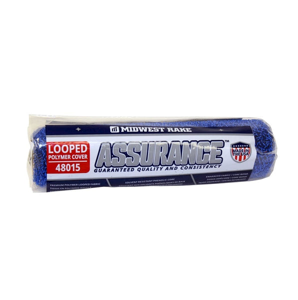 Assurance 18" Looped Polymer Roller Cover, with End Caps
