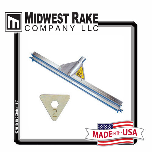 Midwest Rake® 24" Gauge Rake with Size 2 [1/8"] CAM® Set, Threaded Handle Adapter