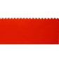 24" Red Rubber Squeegee Blade, 3/16" Notch - Single Side