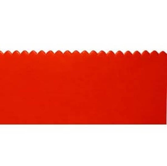 24" Red Rubber Squeegee Blade, 3/16" Notch - Single Side