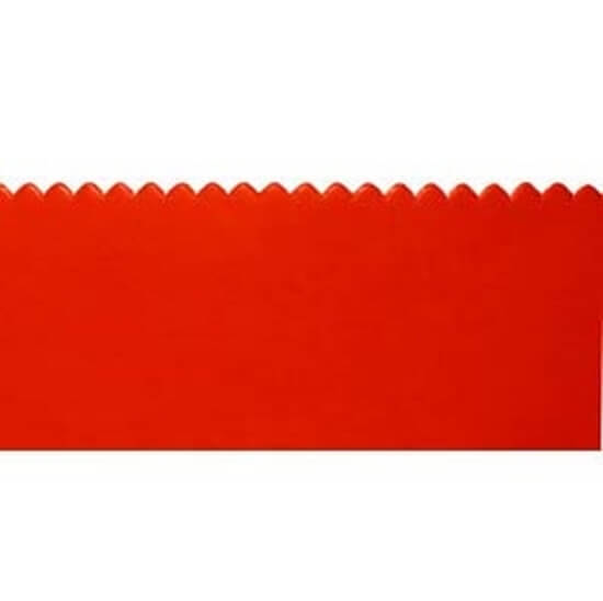 24" Red Rubber Squeegee Blade, 3/16" Notch - Single Side