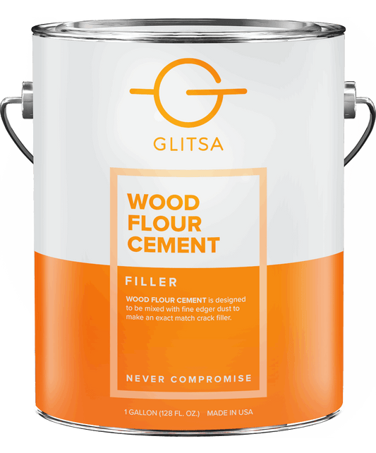 Glitsa wood flour cement, 1 gallon