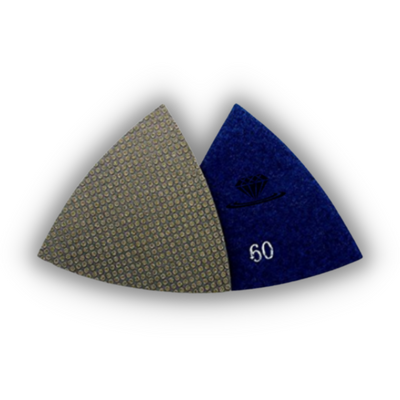 Multi Tool Triangle Electroplated Pad's For Concrete & Natural Stone Corners